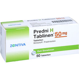Abbildung: Predni H Tablinen 50 mg Tabletten 50 St, Tabletten PZN 02719617