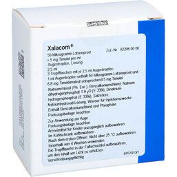 Abbildung: Xalacom Augentropfen 3X2.5 ml, Augentropfen PZN 02725368