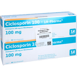 Abbildung: Ciclosporin 100 1A Pharma Ka 100 St, Weichkapseln PZN 02725960