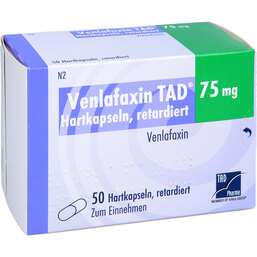 Abbildung: Venlafaxin TAD 75 mg Hartkapseln retardiert 50 St, Retard-Kapseln PZN 02726528