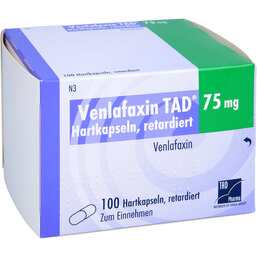 Abbildung: Venlafaxin TAD 75 mg Hartkapseln retardiert 100 St, Retard-Kapseln PZN 02726540