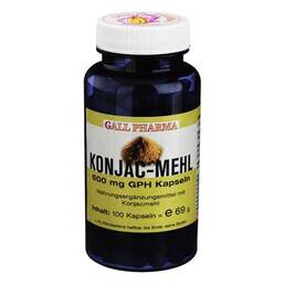 Abbildung: Konjac Mehl 600 mg Kapseln Kapseln, 100 St PZN 02726876