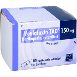 Abbildung: Venlafaxin TAD 150 mg Hartkapseln retardiert 100 St, Retard-Kapseln PZN 02727806
