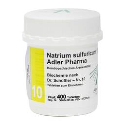 Abbildung: Biochemie Adler 10 Natrium s Tabletten, 400 St PZN 02728378