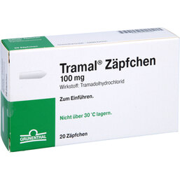 Abbildung: Tramal Zäpfchen 20 St, Suppositorien PZN 02729202