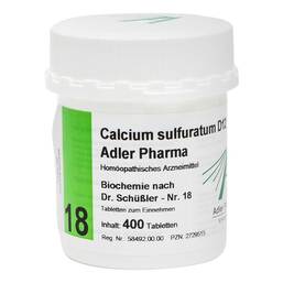 Abbildung: Biochemie Adler 18 Calcium s 400 St, Tabletten PZN 02729515 