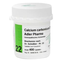 Abbildung: Biochemie Adler 22 Calcium c 400 St, Tabletten PZN 02730441