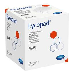 Abbildung: Eycopad Augenkompressen 70x85 mm steril 25 St, Kompressen PZN 02733310