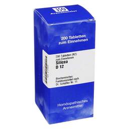 Abbildung: Biochemie 11 Silicea D 12 Tabletten Tabletten, 200 St PZN 02734835