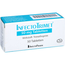 Abbildung: Infectotrimet 50 mg Tabletten 50 St, Tabletten PZN 02736024