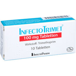 Abbildung: Infectotrimet 100 mg Tabletten 10 St, Tabletten PZN 02736030