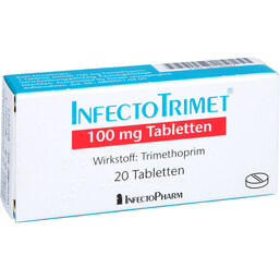 Abbildung: Infectotrimet 100 mg Tabletten 20 St, Tabletten PZN 02736047