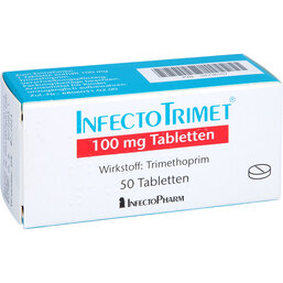 Abbildung: Infectotrimet 100 mg Tabletten 50 St, Tabletten PZN 02736107