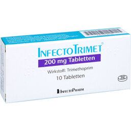 Abbildung: Infectotrimet 200 mg Tabletten 10 St, Tabletten PZN 02736136