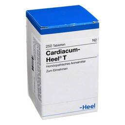 Abbildung: Cardiacum Heel T Tabletten 250 St, Tabletten PZN 02740238
