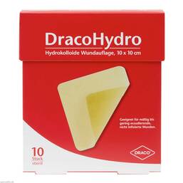 Abbildung: Dracohydro Hydrokoll.Wundauflage 10x10cm 10 St, Verband PZN 02745402