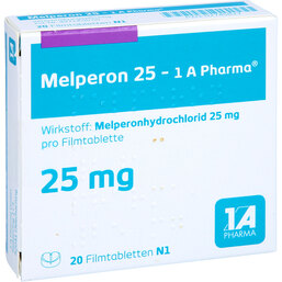 Abbildung: Melperon 25 1A Pharma Filmtabletten 20 St, Filmtabletten PZN 02745827