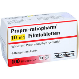 Abbildung: Propra ratiopharm 10 mg Filmtabletten 100 St, Filmtabletten PZN 02747252