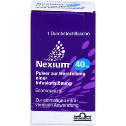 Abbildung: Nexium 40 mg Pulver zur Herstellung einer Infusionslösung 1 St, Pulver zur Herstellung einer Infusionslösung PZN 02750225
