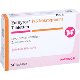 Abbildung: Euthyrox 175 Mikrogramm Tabletten 50 St, Tabletten PZN 02754795