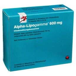 Abbildung: Alpha Lipogamma 600 Infusionslösung 10X24 ml, Infusionslösungskonzentrat PZN 02757339
