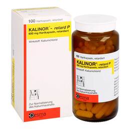 Abbildung: Kalinor retard P 600 mg Hartkapseln Hartkapseln, 100 St PZN 02758221