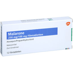 Abbildung: Malarone Filmtabletten 12 St, Filmtabletten PZN 02763529