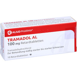 Abbildung: Tramadol AL 100 mg Retardtab 10 St, Retard-Tabletten PZN 02765965
