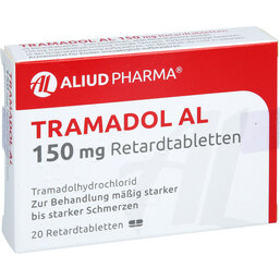 Abbildung: Tramadol AL 150 mg Retardtab 20 St, Retard-Tabletten PZN 02766031