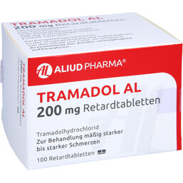 Abbildung: Tramadol AL 200 mg Retardtab 100 St, Retard-Tabletten PZN 02766054