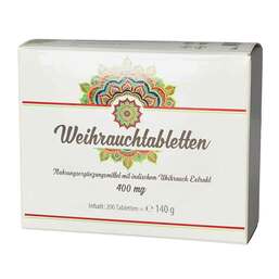 Abbildung: Weihrauch 400 mg Tabletten Tabletten, 200 St PZN 02767622