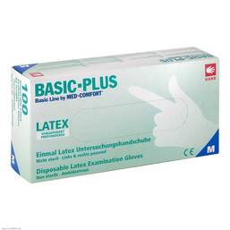 Abbildung: Handschuhe Latex leicht gepudert mittel 100 St, Handschuhe PZN 02771629