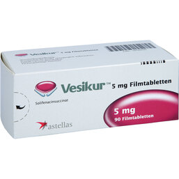 Abbildung: Vesikur 5 mg Filmtabletten 90 St, Filmtabletten PZN 02782030