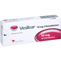 Abbildung: Vesikur 10 mg Filmtabletten 30 St, Filmtabletten PZN 02782053