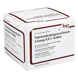 Abbildung: Natrium hydrogencarbonat 8,4 25X20 ml, Infusionslösung PZN 02782828