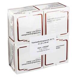 Abbildung: Natrium hydrogencarbonat 8,4 100X20 ml, Infusionslösung PZN 02783207