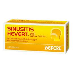 Abbildung: Sinusitis Hevert SL Tabletten Tabletten, 40 St PZN 02784980