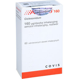 Abbildung: Alvesco 160 µg 60 Hub Dosieraerosol 1 St, Dosieraerosol PZN 02787033