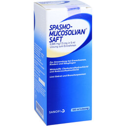 Abbildung: Spasmo Mucosolvan Saft 100 ml, Lösung zum Einnehmen PZN 02787659