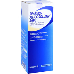 Abbildung: Spasmo Mucosolvan Saft 250 ml, Lösung zum Einnehmen PZN 02787665