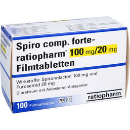 Abbildung: Spiro comp. forte ratiop.100mg / 20mg Filmtabletten 100 St, Filmtabletten PZN 02788937