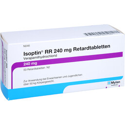 Abbildung: Isoptin RR 240 mg Retardtabletten 50 St, Retard-Tabletten PZN 02791342