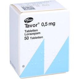 Abbildung: Tavor 0,5 Tabletten 50 St, Tabletten PZN 02791767