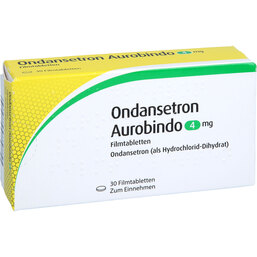 Abbildung: Ondansetron Aurobindo 4 mg Filmtabletten 30 St, Filmtabletten PZN 02793826