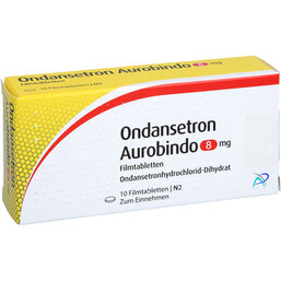 Abbildung: Ondansetron Aurobindo 8 mg Filmtabletten 10 St, Filmtabletten PZN 02793921