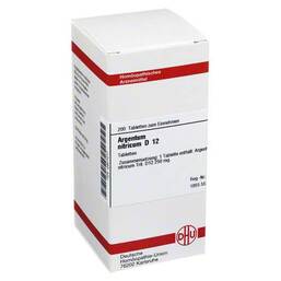 Abbildung: Argentum nitricum D 12 Tabletten Tabletten, 200 St PZN 02801017