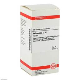 Abbildung: DHU Belladonna D 30 Tabletten Tabletten, 200 St PZN 02801218