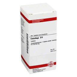 Abbildung: DHU Cimicifuga D 6 Tabletten Tabletten, 200 St PZN 02801649
