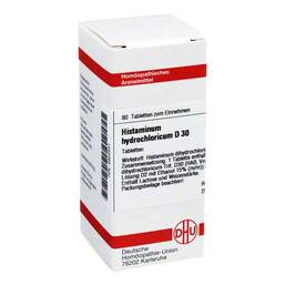Abbildung: DHU Histaminum hydrochloricum D 30 Tabletten Tabletten, 80 St PZN 02802531