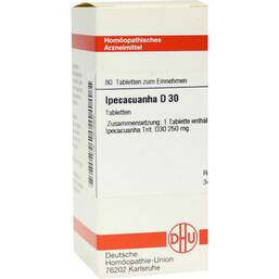 Abbildung: Ipecacuanha D 30 Tabletten Tabletten, 80 St PZN 02802666
